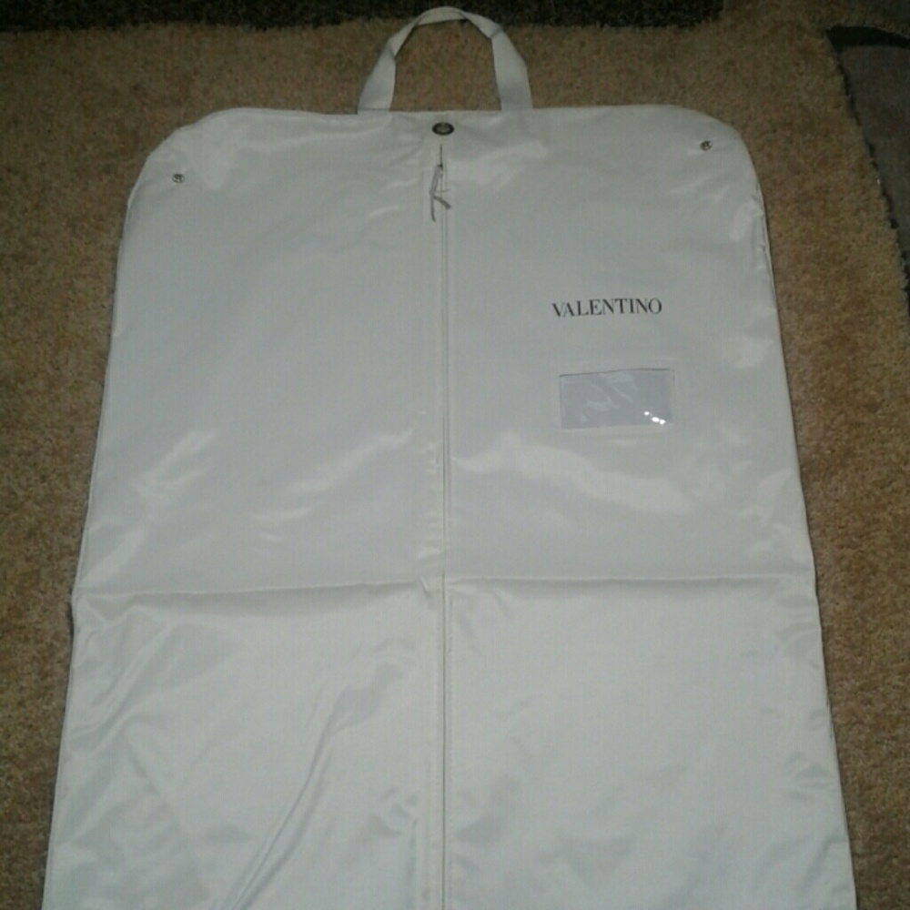 Valentino White Travel Storage Garment Bag